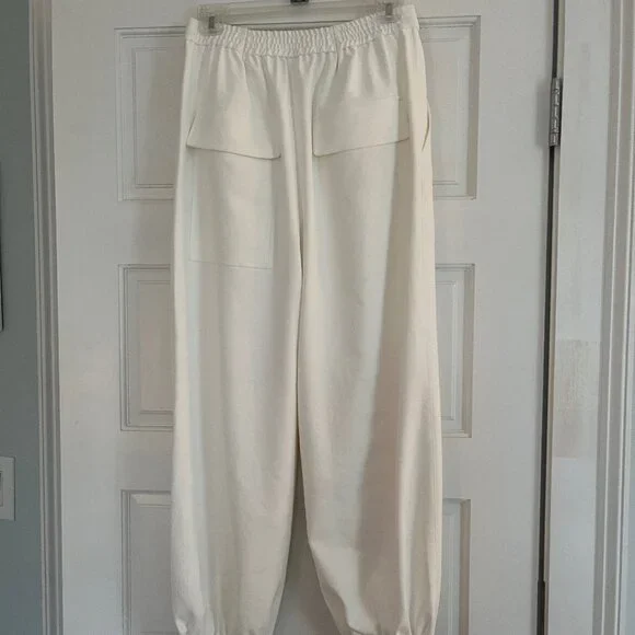 Tibi Chalky Drape Plashet Jogger- Regular- White- SR - Picture 10 of 13